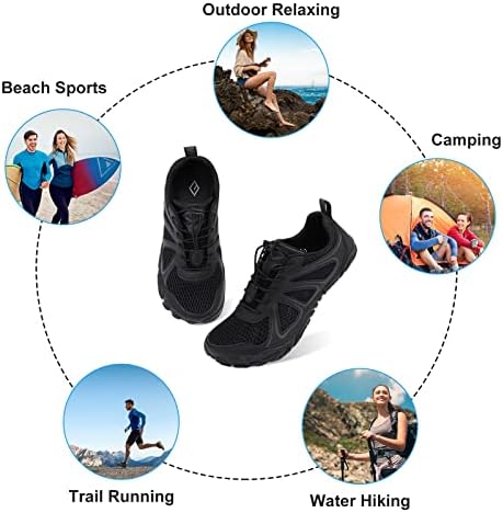 Lefflow Womens נעלי מים מטיילים נעלי מים מינימליסטיות נעליים יחפות בחוף בריכה חוף ספורט הסניקרס | קופסת